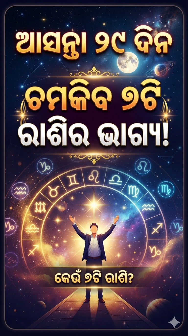 ଆସନ୍ତା ୨୯ ଦିନ ପର୍ଯ୍ୟନ୍ତ ୭ଟି ରାଶିର ଚମକିବ ଭାଗ୍ୟ! ରବି ଗୋଚରରୁ ମିଳିବ ଲାଭ