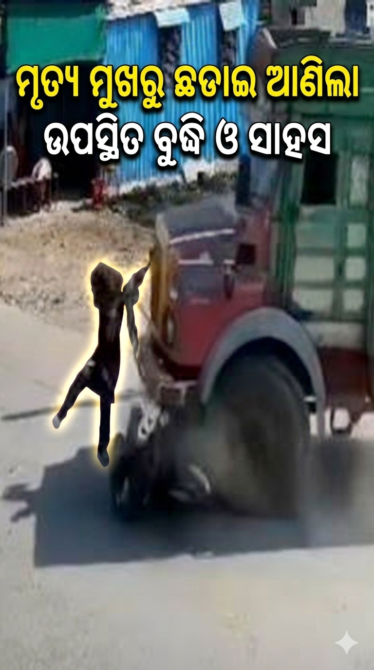 ମୃତ୍ୟୁ ମୁଖରୁ ଛଡାଇ ଆଣିଲା ଉପସ୍ଥିତ ବୁଦ୍ଧି ଓ ସାହସ