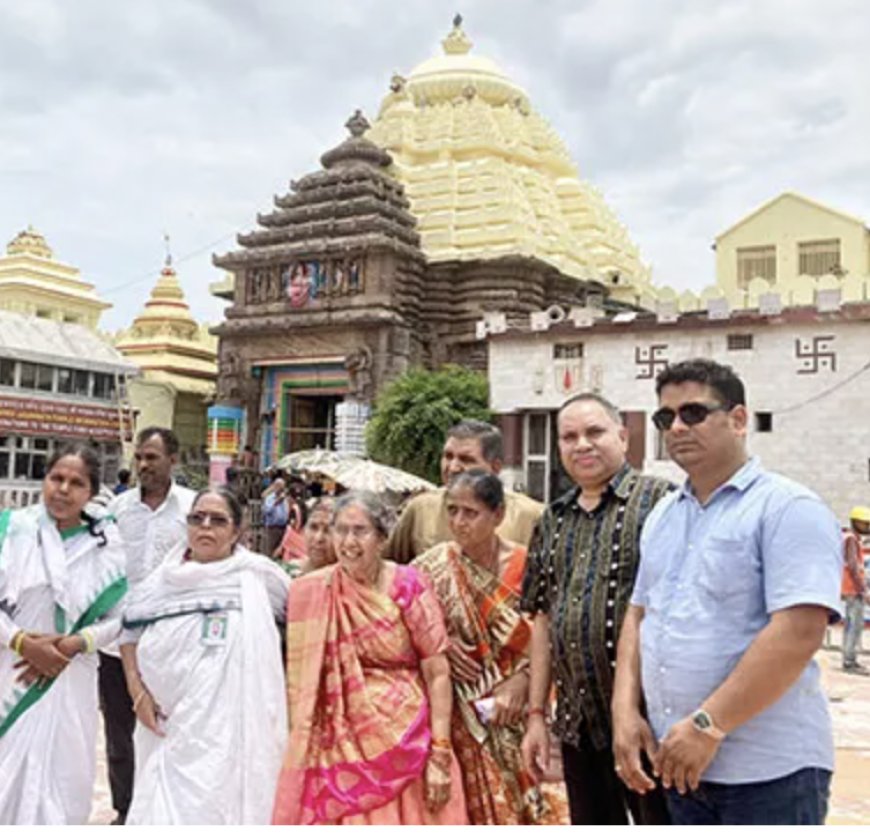 PM Modi's Wife Visits Puri On Eve Of Bahuda Yatra