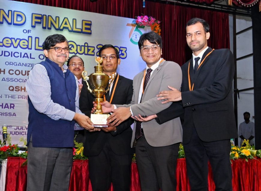 Koraput Team Wins State Level Quiz for Judicial Officers of Odisha