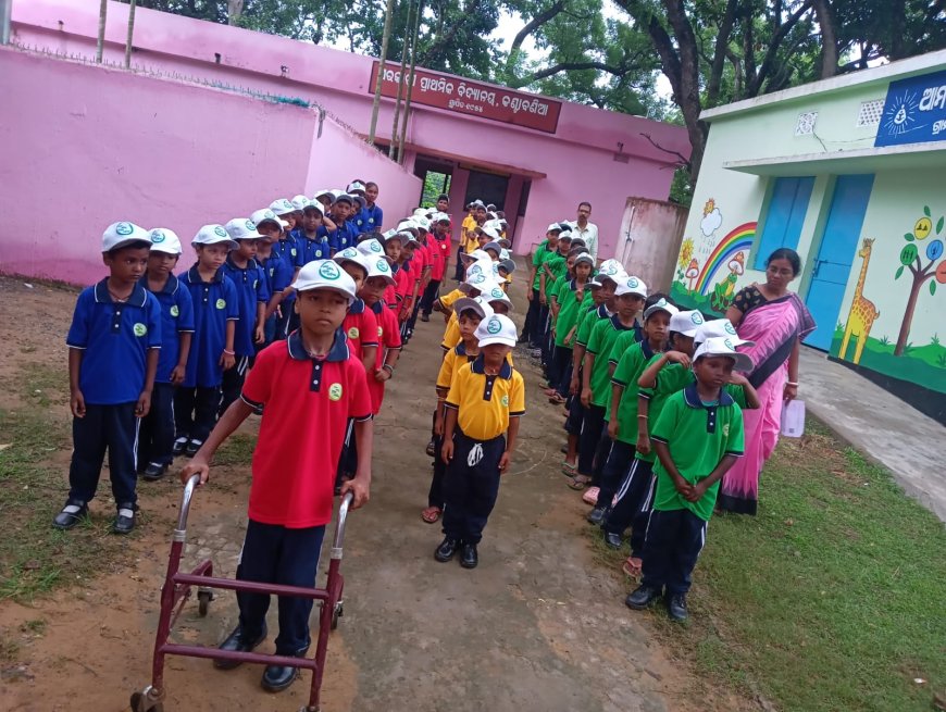 Students Showcase Team Spirit Through House Colours in Govt Schools