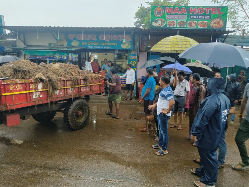 BMC Acts Against Sanitation Violator With a Tractor-load of Garbage