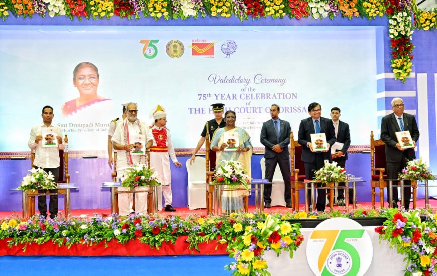 President Murmu Addresses Valedictory Function of 75th Year Celebrations of High Court of Orissa