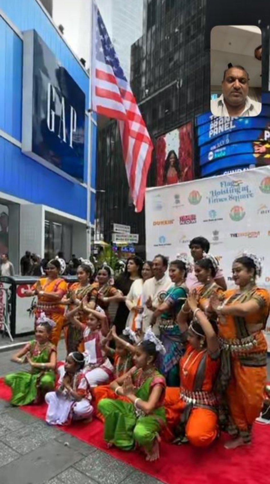 Konark Wheel Replica in Stone Unveiled at NY Times Square