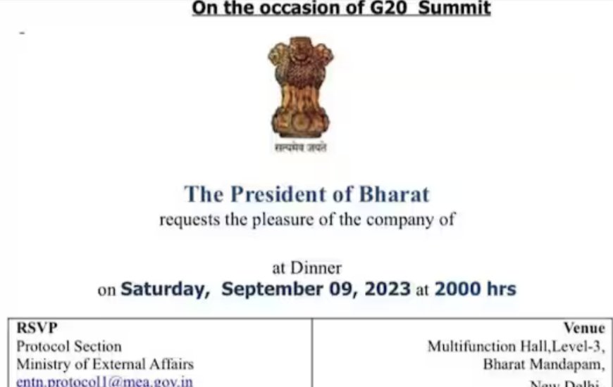 Dinner Invite By 'President of Bharat' Triggers Opposition Backlash; Govt Dismisses Renaming India