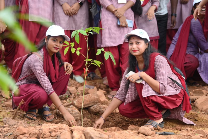 Project 'Sabuja Pahada' Kicks off Today to a Flying Start: Over 4,000 Saplings Planted at Bachhera Hill 