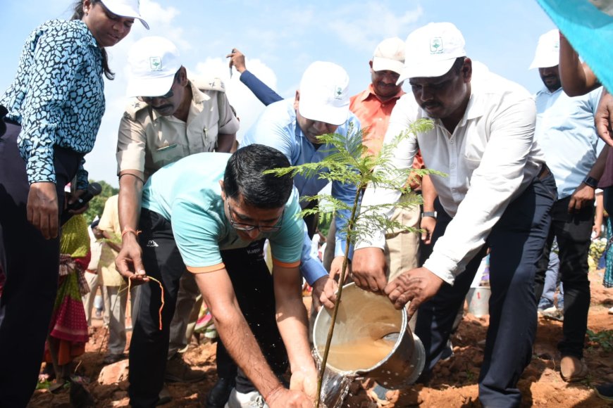 Project 'Sabuja Pahada' Kicks off Today to a Flying Start: Over 4,000 Saplings Planted at Bachhera Hill 