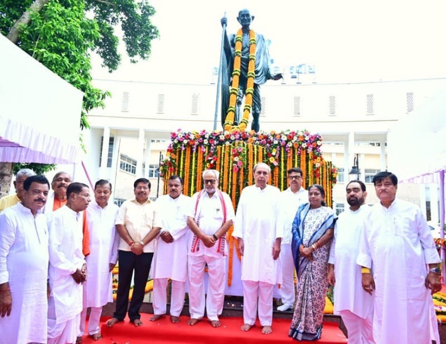 ବିଧାନସଭା ପରିସରରେ ଗାନ୍ଧୀ ଜୟନ୍ତୀ ପାଳିତ